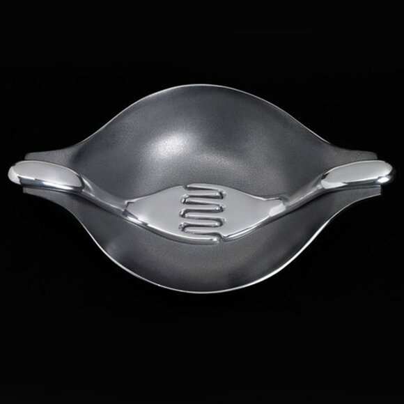 INSPIRED GENERATIONS Serving Bowl and Holding Hands Servers Salad Fruit Veggies - Picture 1 of 6